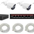  - IPTRONIC Готовый уличный комплект видеонаблюдения для дачи на 4 IP-камеры ECO IVIDEON