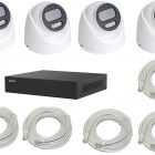  - IPTRONIC Готовый домашний комплект видеонаблюдения для дома на 4 IP-камеры ECO IVIDEON