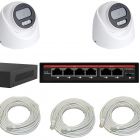  - IPTRONIC Готовый домашний комплект видеонаблюдения для дачи на 4 IP-камеры ECO IVIDEON