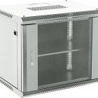 Шкаф телекоммуникационный настенный 19" 9U 550×400мм, дверь стекло, с задней стенкой, разборный, серый RAL 7035 REXANT 04-0954-111 - Шкаф телекоммуникационный настенный 19" 9U 550×400мм, дверь стекло, с задней стенкой, разборный, серый RAL 7035 REXANT 04-0954-111