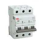  - Выключатель автоматический модульный 3п D 32А 6кА AV-6 AVERES EKF mcb6-3-32D-av