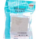  - Переключатель проходной 1-кл. СП Vesna механизм крем. LEZARD 742-0388-105