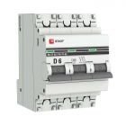  - Выключатель автоматический модульный 3п D 6А 4.5кА ВА 47-63 PROxima EKF mcb4763-3-06D-pro