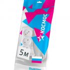  - Удлинитель 3х5м 6А IP20 ШВВП 2х0.75 КОСМОС YKsm5m-3g(6A)E