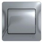  - Выключатель 1-кл. СП Glossa 10А IP20 (сх. 1) 10AX в сборе алюм. SE GSL000312