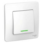  - Переключатель проходной 1-кл. СП Blanca 10А IP20 (сх. 6) 250В с подсветкой бел. SE BLNVS010611