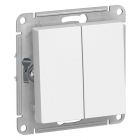  - Выключатель 2-кл. СП AtlasDesign 10А IP20 (сх. 5) 10AX механизм бел. SE ATN000151