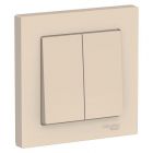  - Выключатель 2-кл. СП AtlasDesign 10А IP20 (сх. 5) 10AX в сборе беж. SE ATN000252