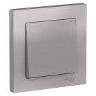  - Выключатель 1-кл. СП AtlasDesign 10А IP20 (сх. 1) 10AX в сборе алюм. SE ATN000312