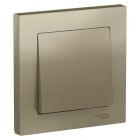  - Выключатель 1-кл. СП AtlasDesign 10А IP20 (сх. 1) 10AX в сборе шампань SE ATN000512