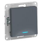  - Выключатель 1-кл. СП AtlasDesign 10А IP20 (сх. 1а) 10AX с подсветкой механизм грифель SE ATN000713