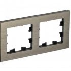  - Рамка 2-м AtlasDesign Nature метал. латунь SE ATN312202