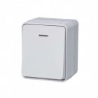  - AtlasDesign PROFI IP54 О/У 1-клавишный выключатель с подсветкой 10 АХ, белый ATN540113