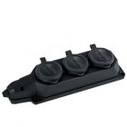  - Колодка удлинителя 3-м 16А с заземл. каучук TOKOV ELECTRIC TKE-C05-KK3-Z