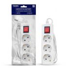  - Удлинитель 3х3м с заземл. с выкл. 10А 3х0.75 TOKOV ELECTRIC TKE-C01-BU3-3-075-ZV