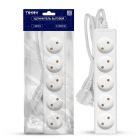  - Удлинитель 5х3м без заземл. 10А 2х0.75 TOKOV ELECTRIC TKE-C01-BU5-3-075