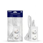  - Удлинитель 2х5м без заземл. 10А 2х0.75 TOKOV ELECTRIC TKE-C01-BU2-5-075