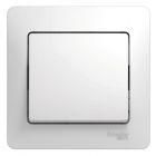  - Выключатель 1-кл. СП Glossa 10А IP20 (сх. 1) 10AX в сборе бел. SE GSL000112