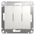  - Выключатель 3-кл. СП Glossa 10А IP20 (сх. 1+1+1) 10AX механизм бел. SE GSL000131