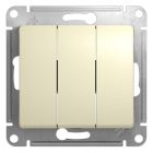  - Выключатель 3-кл. СП Glossa 10А IP20 (сх. 1+1+1) 10AX механизм беж. SE GSL000231