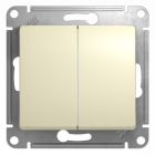  - Переключатель проходной 2-кл. СП Glossa 10А IP20 (сх. 6/2) 10AX механизм беж. SE GSL000265