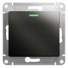  - Выключатель 1-кл. СП Glossa 10А IP20 (сх. 1а) 10AX с подсветкой механизм антрацит SE GSL000713