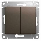  - Выключатель 2-кл. СП Glossa 10А IP20 (сх. 5) 10AX механизм шоколад. SE GSL000851