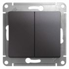  - Переключатель проходной 2-кл. СП Glossa 10А IP20 (сх. 6) 10AX механизм графит SE GSL001365