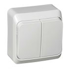  - Выключатель 2-кл. ОП Этюд 10А IP20 бел. SE BA10-002B