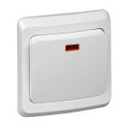  - Выключатель 1-кл. СП Этюд 10А IP20 с подсветкой бел. SE BC10-005B