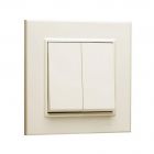  - Выключатель 2-кл. СП Karea 10А IP20 крем. Makel 56010003
