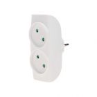  - Двойник электрический 10А без заземления, белый REXANT (11-1074)