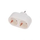  - Двойник электрический 16 А с заземлением белый REXANT (11-1075)