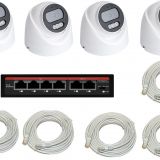 IPTRONIC Готовый домашний комплект из 4 камер видеонаблюдения для ПВЗ ECO IVIDEON IPTRONIC Готовый домашний комплект из 4 камер видеонаблюдения для ПВЗ ECO IVIDEON - Видеонаблюдение оптом